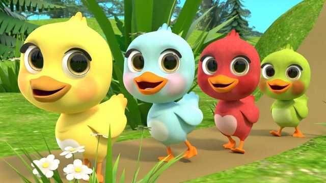 ลูกไก่หลากสีบนเส้นทาง