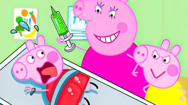 เป๊ปป้าเผชิญหน้ากับเข็มฉีดยาอย่างกล้าหาญ