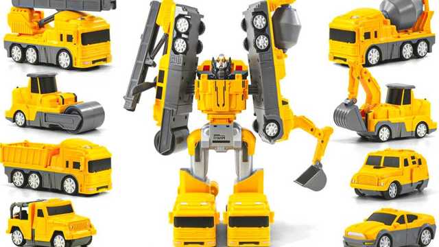 Trucks and construction toy vehicles for children